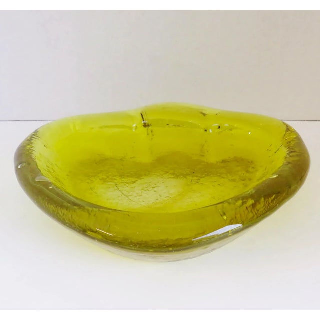 Blenko Yellow Glass Dish Chairish