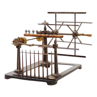 Early 20th Century Industrial Wrap Reel Machine For Sale