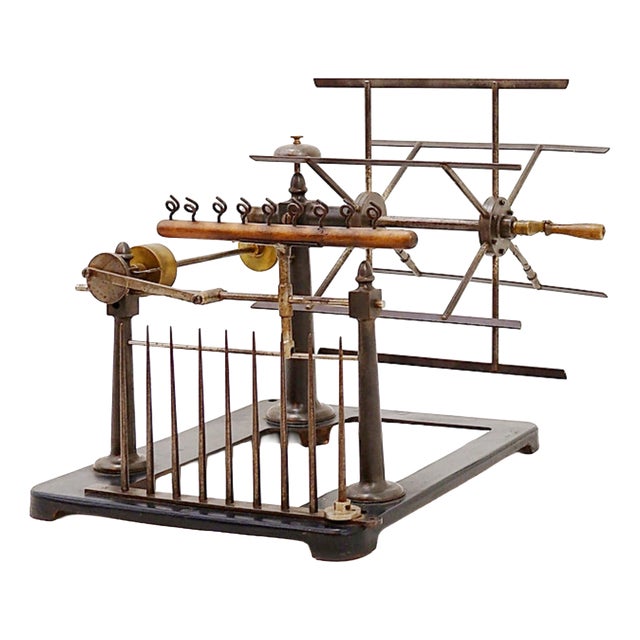 Early 20th Century Industrial Wrap Reel Machine For Sale