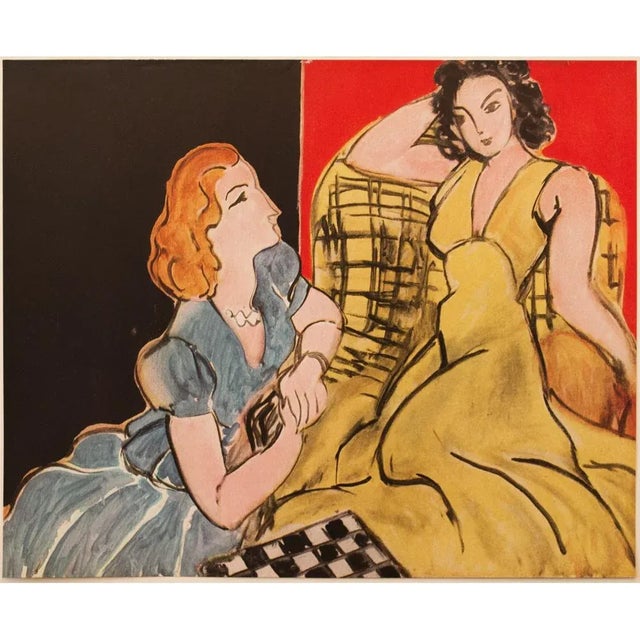 1946 After Henri Matisse "The Conversation", First Edition Period Parisian Lithograph For Sale In Dallas - Image 6 of 8