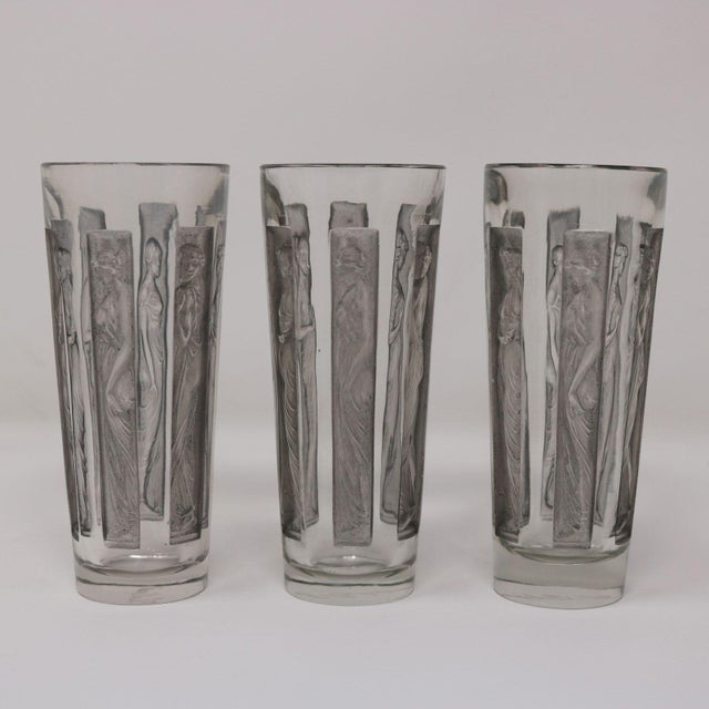 1910s Art Nouveau Rene Lalique Glass Shot Glasses Set of 6 Boxed For Sale - Image 13 of 18