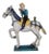 1950s Marcello Fantoni Mid Century Marcello Fantoni Ceramic Horse and Cowboy Figure For Sale