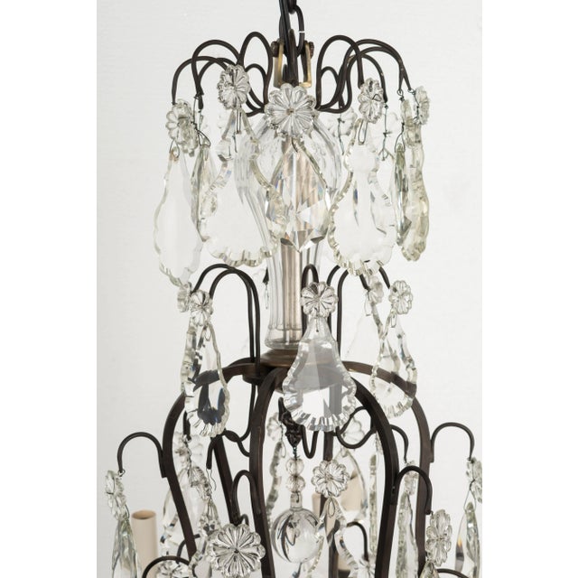 French Louis XV Style Crystal Chandelier For Sale - Image 10 of 13
