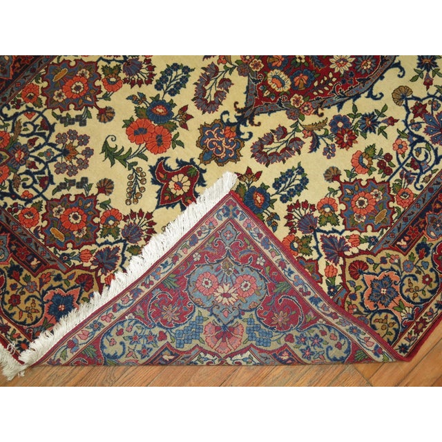 Vintage Kashan Rug Part Of Our Family Collection - 4'5" x 7'2" For Sale - Image 9 of 10