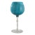 1960s Italian Teal Glass Goblet For Sale