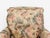 Textile Traditional, Rolled Arm Lounge Chair, Floral Fabric, Wood, Usa, 1980s For Sale - Image 7 of 11