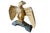 A very handsome 18th century Statue of an Eagle from the Lombardy region of Italy. Beautifully carved from gilt wood. A...