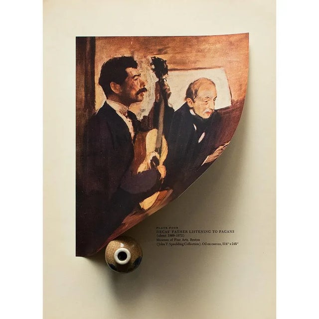 Edgar Degas 1952 After Edgar Degas "Degas' Father Listening to Pagans", First Edition Vintage Print For Sale - Image 4 of 8