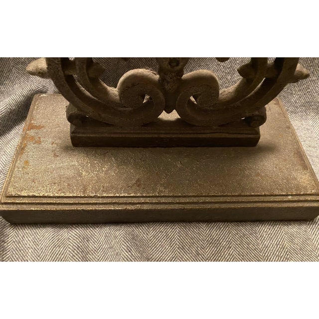 French Iron Cross 3’ Vintage Standing Cross For Sale - Image 12 of 12