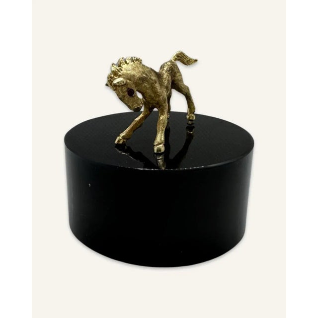 1960s Tiny 14k Freestanding Cartier Foal on Agate Base For Sale - Image 10 of 10