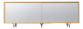 MI 806 Aluminium Sideboard by Bruno Mathsson, 1960s