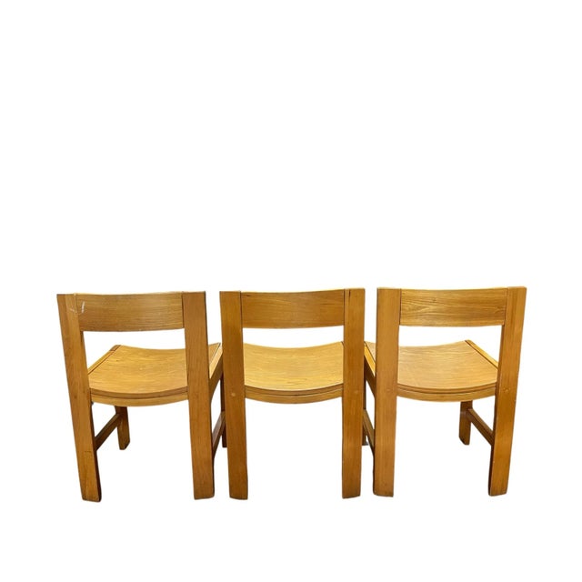 Vintage Thonet Maple Saddle Seat Chair’s - Set of 8 For Sale In New York - Image 6 of 12
