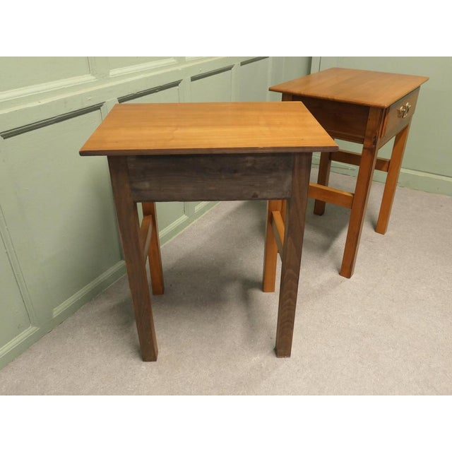 Art Deco Style Cherrywood Side Tables, 1960s, Set of 2 For Sale - Image 6 of 7