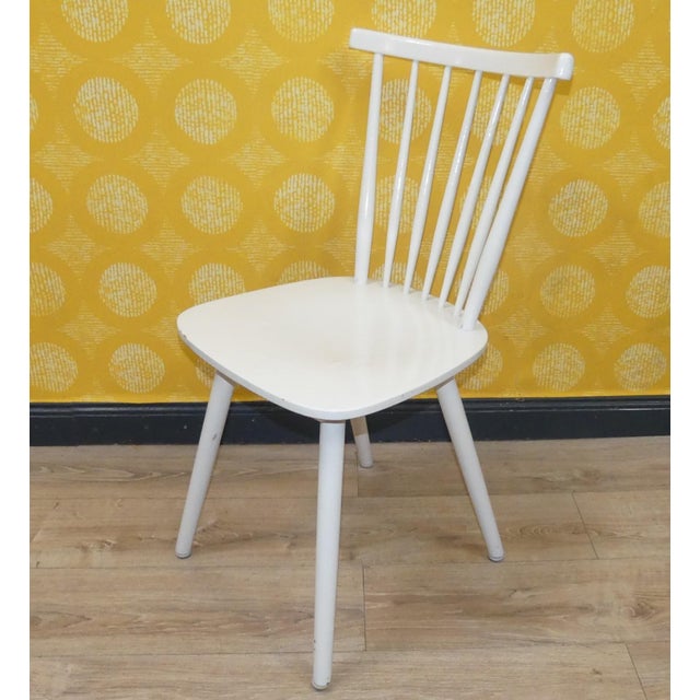 Vintage Chairs in White, 1960s, Set of 4 For Sale - Image 9 of 12