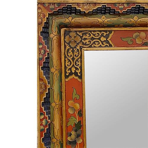 Chinese Tibetan Style Wall Mirror For Sale - Image 3 of 6