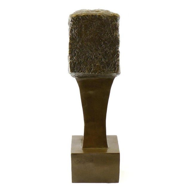 Unknown, Woman's Head, Brown Patinated Bronze For Sale - Image 6 of 8