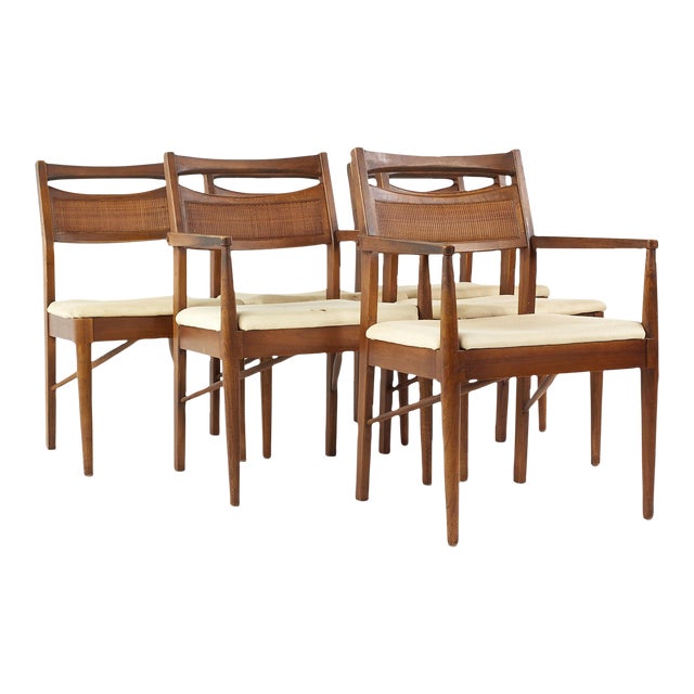 Merton Gershun for American of Martinsville Mid Century Walnut and Cane