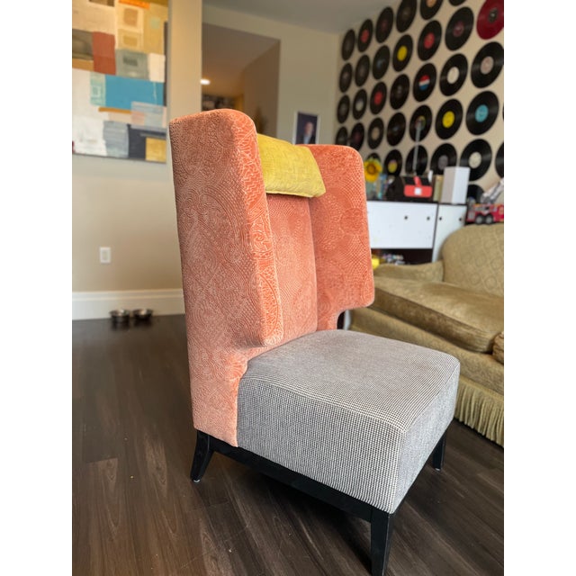 Custom-Commissioned Set of Wingback Chairs (4) For Sale - Image 12 of 15