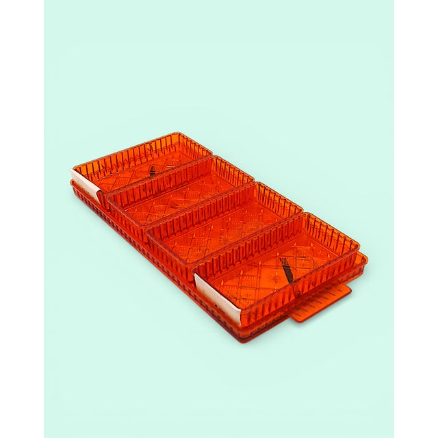 Vintage Polish Space Age Dessert Trays, 1973, Set of 5 For Sale - Image 9 of 18