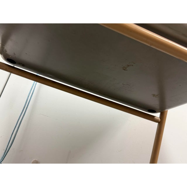 Lift-Top Metal + Wood School Desk, Mid 20th Century For Sale In San Francisco - Image 6 of 12
