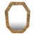 Serena & Lily Bristol Wood + Brass Octagonal Wall Mirror For Sale