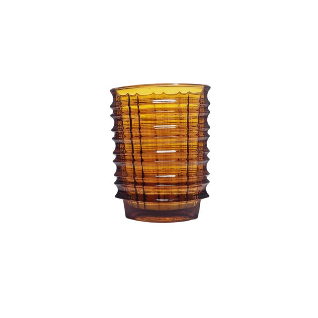 1970s Optical Vase by Jan Sylwester Drost for Ząbkowice Glassworks, 1970s For Sale - Image 5 of 5