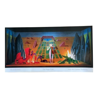 David Hockney - The Magic Flute Poster, 1983, Copyright David Hockney 2001, Printed in the Uk For Sale
