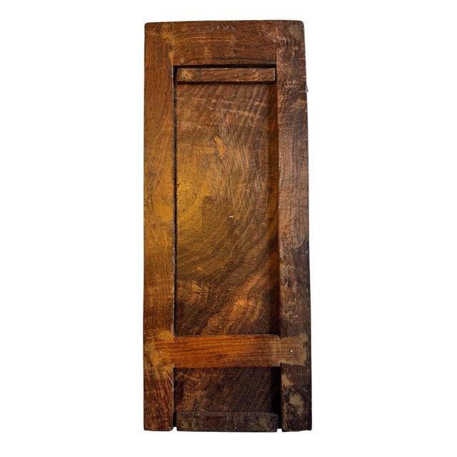 Wood Vintage Hand-Carved Indian Rosewood (Sheesham) Folding Book Stand / Lectern With Intricate Floral Carvings For Sale - Image 7 of 10