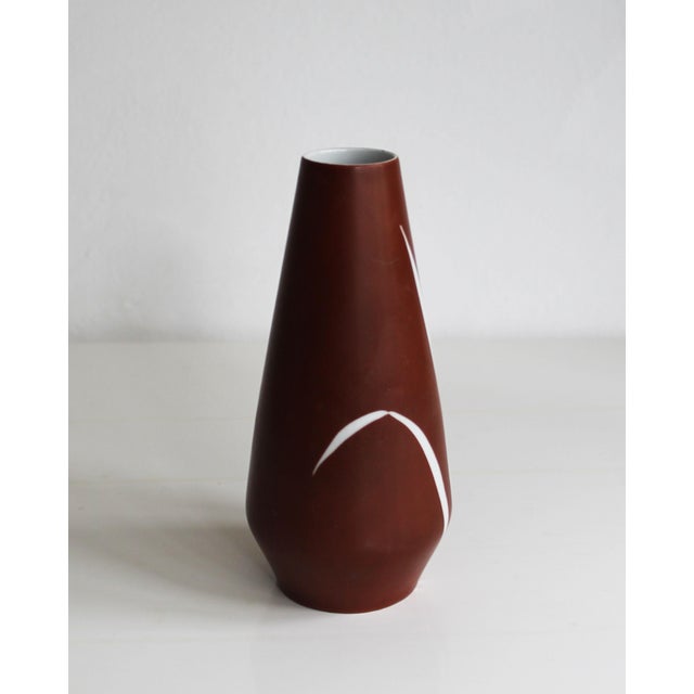 Mid-Century Porcelain Flower Vase from Lichte, 1960s For Sale - Image 4 of 7