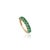 1.59ct Stackable Natural Emerald Half Eternity Band Ring Size 8 in Solid 14k Gold For Sale - Image 4 of 15