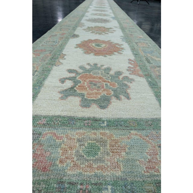 Textile Turkish Oushak Runner Rug 2'10" x 20'6" #17409 For Sale - Image 7 of 8