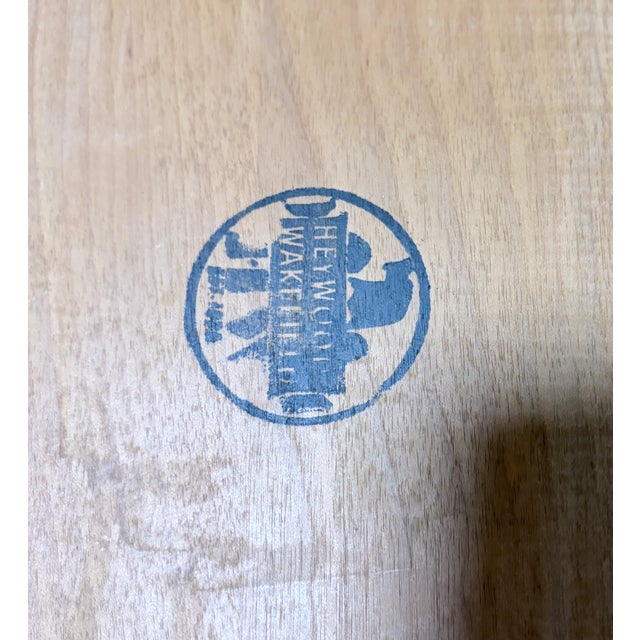 Wood Restored Wheat Heywood Wakefield X Coffee Table G392 For Sale - Image 7 of 10
