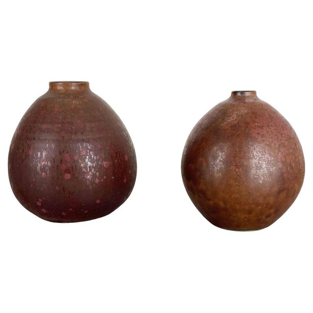 Ceramic Studio Pottery Vases from Elmar & Elke Kubicek, Germany, 1970s, Set of 2 For Sale - Image 18 of 18