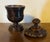 Brown Antique 19th Century English Regency Carved Treen Mahogany Urn For Sale - Image 8 of 12
