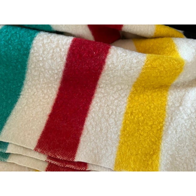 Vintage Four Point Hudson Bay Wool Blanket Throw Chairish