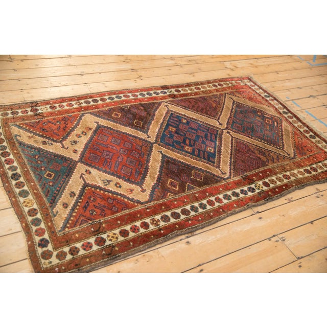 Antique Fine Hamadan Rug - 4'1" X 6'7" For Sale - Image 9 of 12