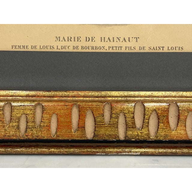 Lanté & Gatine "Marie De Hainaut" Engraved Portrait, Antique For Sale - Image 11 of 12