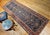 Antique Persian Farahan Sarouk Runner, Hand-Knotted Wool, All-Over Geometric Pattern, Navy & Rust, 4x10 For Sale In Chicago - Image 6 of 16