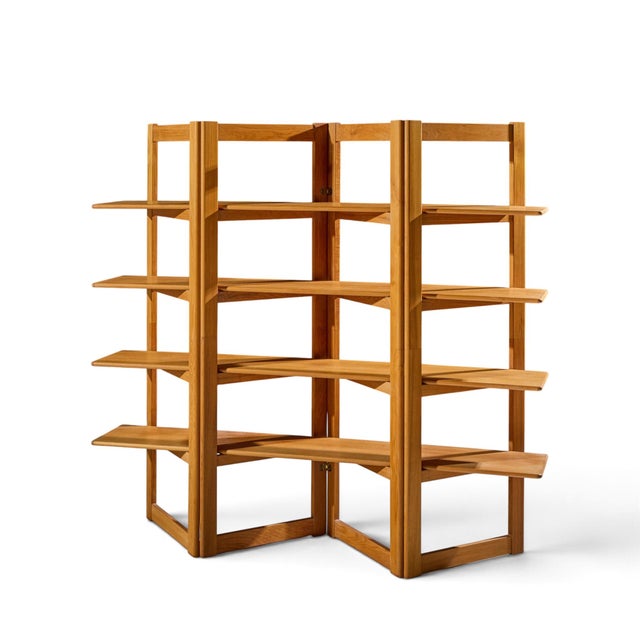 Mid-Century Modern Kurt Østervig Style Mid Century Teak Bookshelf Room Divider For Sale - Image 3 of 9