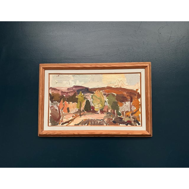 Olle Blomberg, Landscape, 1976, Oil Painting on Canvas, Framed For Sale - Image 18 of 18