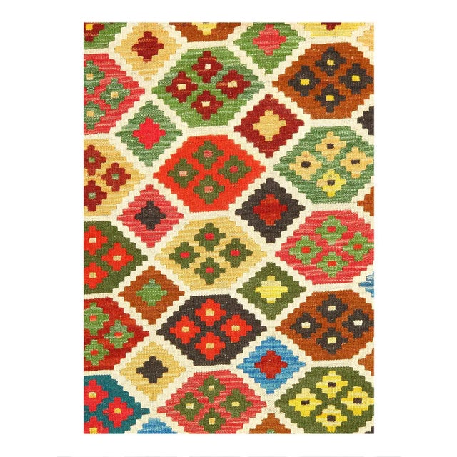 A kilim rug is a flat-woven rug. Kilim rugs are known for their intricate geometric patterns, vibrant colors, and durable...