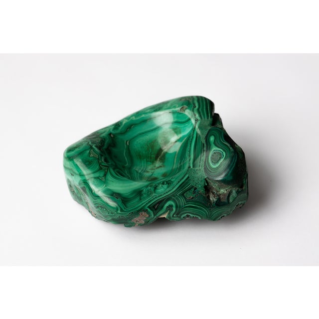 Malachite Natural Specimen Vide Poche Stone Paperweight For Sale In Jacksonville, FL - Image 6 of 12