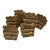 Vintage Whimsical Brass Apple Barrel Napkin Rings, Set of Eight For Sale