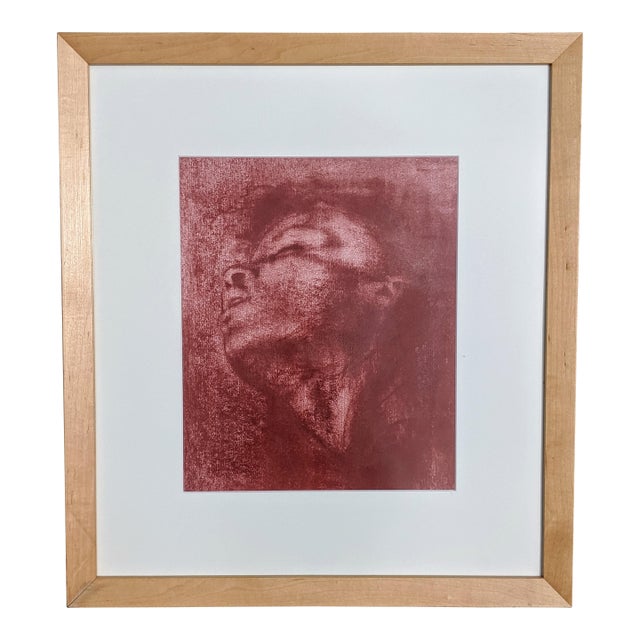 Vintage Original Pastel Portrait of a Boy Framed For Sale