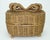 Gold Gold Wicker Bow Basket Box For Sale - Image 8 of 14