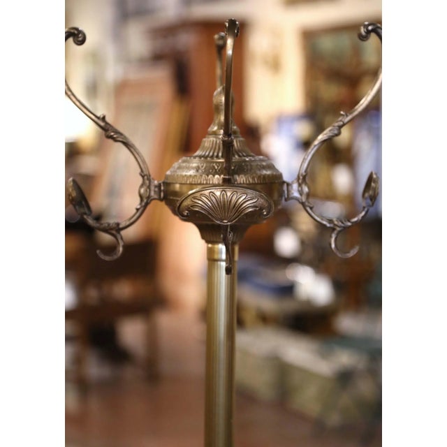 Early 20th Century French Louis XVI Style Gilt Brass Swivel Hall Tree For Sale In Dallas - Image 6 of 10