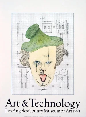 1971 Claes Oldenburg 'Symbolic Self-Portrait with "Equals"' Pop Art Green, Gray Lithograph