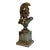 1970s Vintage Folk Art Neoclassical Roman Centurion Warrior Sculpture Bust, Artist Signed For Sale