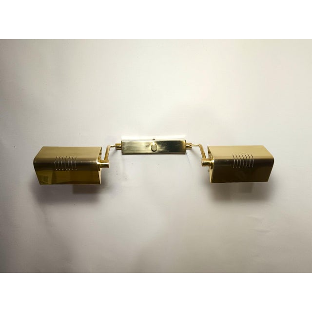 Goldenrod Mid-Century Dual Articulated Brass Sconce from Luci Italia, 1980s For Sale - Image 8 of 17