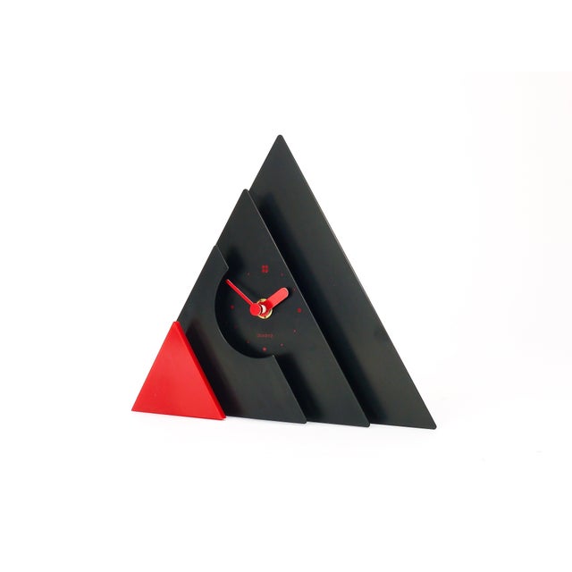 Postmodern Pyramid Table Clock by Makiko Taniguchi, Japan, 1980s For Sale - Image 10 of 17